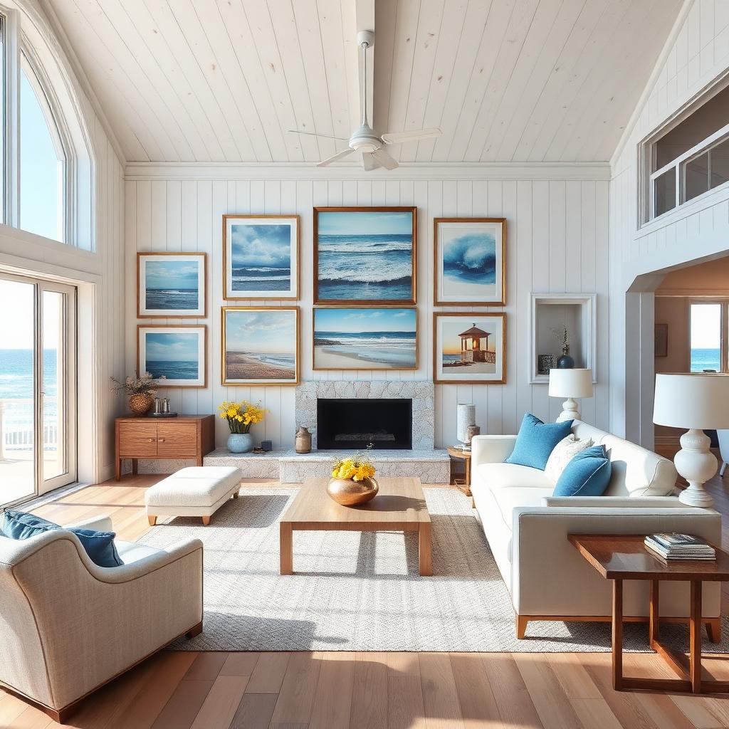 Beach Homes styled with Steele Creek Art