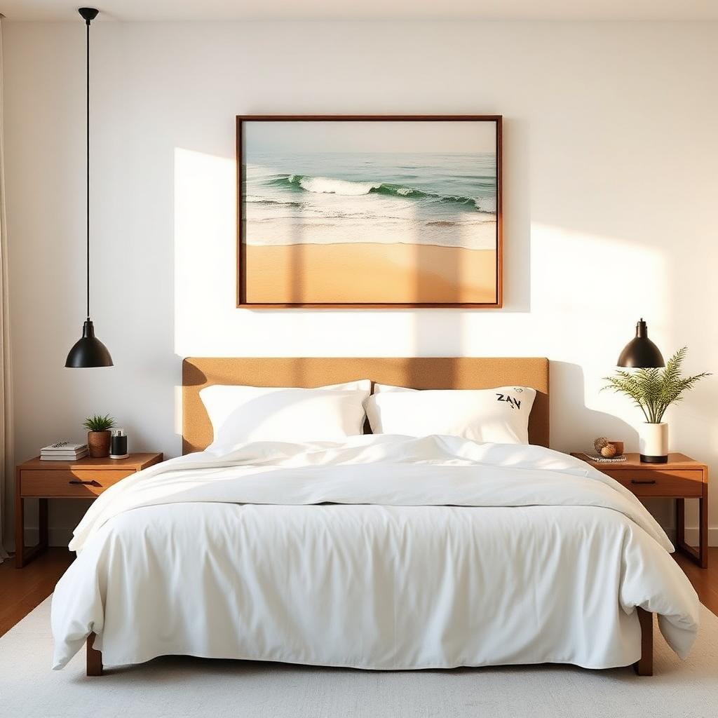 Bedrooms styled with Steele Creek Art