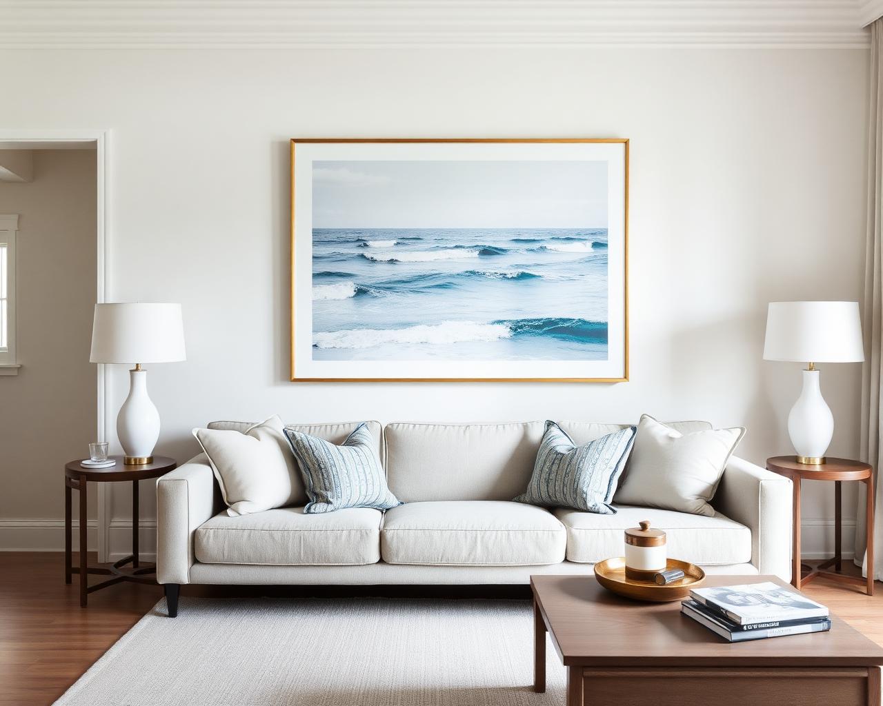 Living Rooms styled with Steele Creek Art