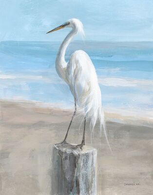 Egret by the Sea