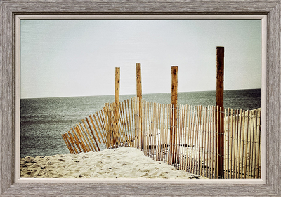 Wooden Beach Fence